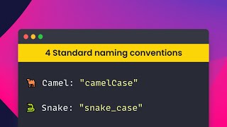 4 Standard naming conventions in Programming 2023 [upl. by Stacie]