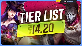 NEW TIER LIST for PATCH 1420  League of Legends [upl. by Salvucci]