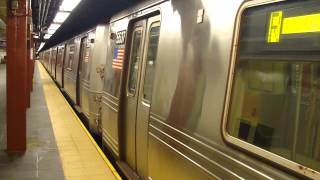 BMT Broadway Line R46 R Train at Cortlandt St Whitehall St Bound [upl. by Allissa]