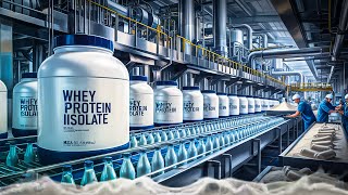 How Whey Protein Isolate is made in Factories  How Protein is Made [upl. by Aynwat778]