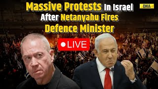 LIVE Mass Protests Erupt In Israel After Defense Minister Gallants Dismissal  Netanyahu Crisis [upl. by Jeno]