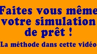 simulation prêt immobilier Je vous montre tout [upl. by Nitz]