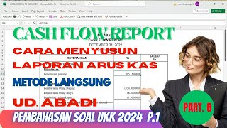 UD ABADI  UKK AKUNTANSI P1  Menyusun Laporan Arus Kas metode langsung  Part 8 [upl. by Niledam]