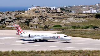 Volotea Take Off Mykonos Airport [upl. by Adolph]