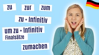 quotzuquot einfach erklärt Deutsche Grammatik lernen A2 B1 B2 [upl. by Keyte934]