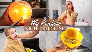 My Realistic Night Routine  Cooking Skin Care Kids amp More [upl. by Redfield]