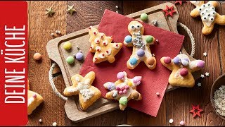 Weihnachtsplätzchen aus QuarkÖlTeig  Kindern ein Lächeln schenken [upl. by Vail]