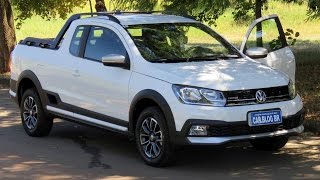 VW Saveiro Cross 2017 detalhes consumo desempenho e impressões  wwwcarblogbr [upl. by Drake]