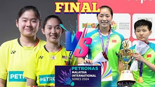 FINAL🇲🇾Cheng Su HuiLee Xin Jie VS 🇨🇳Lin Fang LingZhou Xin Ru🔥 badmintonmalaysia [upl. by Yemane]