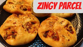 Zingy Parcel  Paneer zingy parcel  Dominos Style Veg Zingy Parcel  Without oven [upl. by Analra]