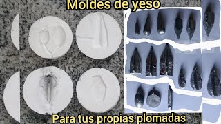 COMO PREPARAR TU PROPIO MOLDE CON YESO PARA FUNDIR PLOMADAS [upl. by Pietje]