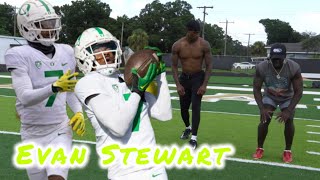 Oregon WR Evan Stewart Flew To Tampa For The WORK MUST WATCH [upl. by Nortna227]