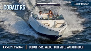 Cobalt R5 Runabout Boat Full Video Walkthrough Review [upl. by Jessy]