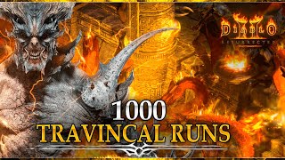 1000 TRAVINCAL Runs for HIGH RUNES  WAS IT WORTH IT  Diablo 2 Resurrected [upl. by Ahtelrac]