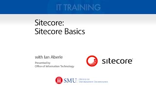 Using Sitecore Sitecore Basics [upl. by Champ250]