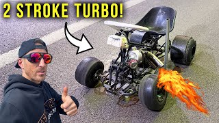 Installing a TURBO on our BUDGET 50cc Drift Kart  PART 2 [upl. by Ansell910]