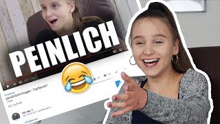 ich REAGIERE auf mein PEINLICHES VIDEO  Celina [upl. by Edeline]