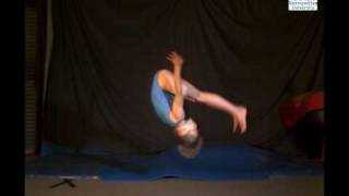 Back Somersaults  Gymnastics Slow motion [upl. by Anigal]