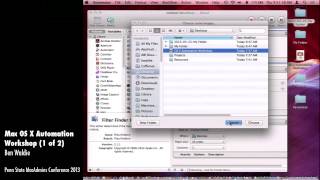 Mac OS X Automation Workshop 1 of 2  Ben Waldie [upl. by Eddi753]
