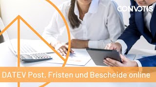 DATEV Post Fristen und Bescheide  Heute schon festgeschrieben [upl. by Hirz381]