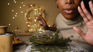 ASMR Herbal MASSAGE for stress RELIEF SLEEP Body scan Shoulders Bones cracking [upl. by Hoffert]