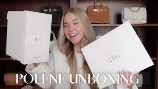 POLÈNE UNBOXING 🤍  TWO NEW BAGS MODSHOTS amp WHAT FITS [upl. by Einhorn]