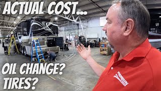 How much does it cost to maintain a diesel motorhome annually [upl. by Venuti542]