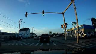 Evening drive through Pawtucket Rhode Island and Attleboro Massachusetts [upl. by Akemahc]