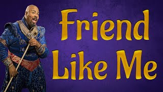 Friend Like Me backing track karaoke instrumental Aladdin Broadway [upl. by Johann148]