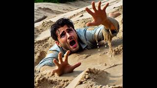 DANGERS of quicksand shorts dangerous quicksand nature ai facts education [upl. by Auqinal]