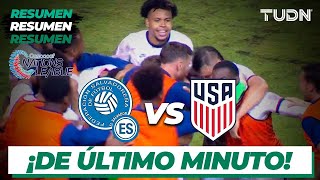 Resumen y goles  El Salvador vs Estados Unidos  Nations League 2022  TUDN [upl. by Ramraj854]