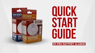 Hispec RF10 Pro Battery Smoke amp Heat Alarms  Quick Start Guide [upl. by Krissy]