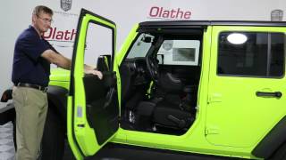 How to remove doors off Jeep Wrangler Tutorial [upl. by Namwen]