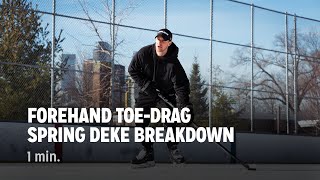 Forehand ToeDrag Spring Deke Breakdown [upl. by Nilauqcaj]