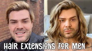 Hair Extensions For Men [upl. by Aima]