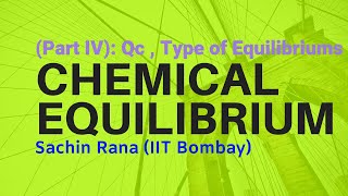 Chemical Equilibrium Part IV Reaction Quotient Type of Equilibriums [upl. by Leda946]