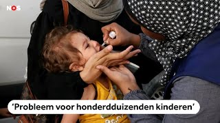 Grootschalige vaccinatiecampagne tegen polio start in de Gazastrook [upl. by Norahs]