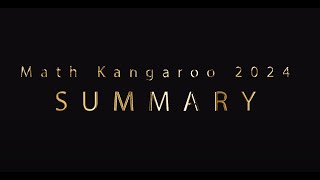 Math Kangaroo 2024 Summary [upl. by Reace]