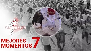 MEJORES MOMENTOS del SÉPTIMO ENCIERRO de San Fermín 2023  Toros de Victoriano del Río [upl. by Ramunni]