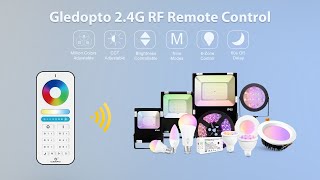 Gledopto 24G RF Remote Control Usage Method [upl. by Nerradal517]