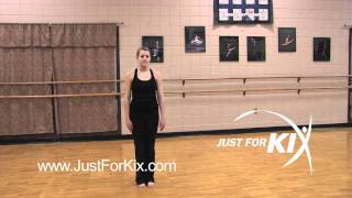 Toe Touch Cues Tutorial and Demonstration from Just For Kix [upl. by Nolyat830]