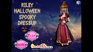 Riley Halloween Spooky Dressup Games For Girls GirlsPrincess [upl. by Mabelle]