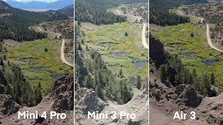 Mini 4 Pro v Mini 3 Pro v Air 3 Comparison Footage [upl. by Cleavland]