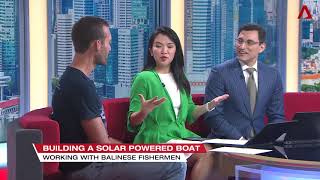 LIVE on CHANNEL NEWS ASIA SOLAR BOAT Surya Namaskar in Bali [upl. by Airom]