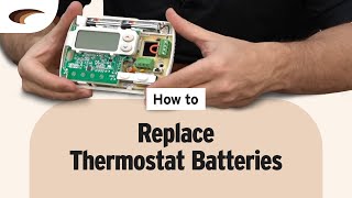 How to Replace Thermostat Batteries [upl. by Adi137]