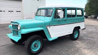 Sold 1961 Jeep Willy Wagon 4X4 restored [upl. by Yehudi]