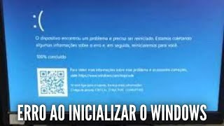 como corrigir erro ao inicializar o windows erro de inicialização windows 10 11 meu PC nao inicia [upl. by Perkoff]