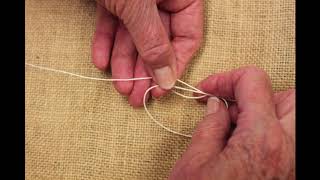 How To Tie An Upholstery Slip Knot  Alison Scott Upholstery [upl. by Eimareg]