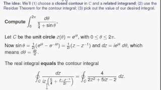 Using the Residue Theorem to Evaluate Real Integrals 12 [upl. by Damiani769]