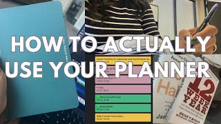 How to Use a Planner Plan Your Week First Full Focus Planner [upl. by Eimam]